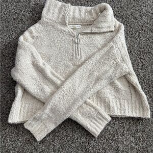 Cozy Cream Half-Zip Sweater